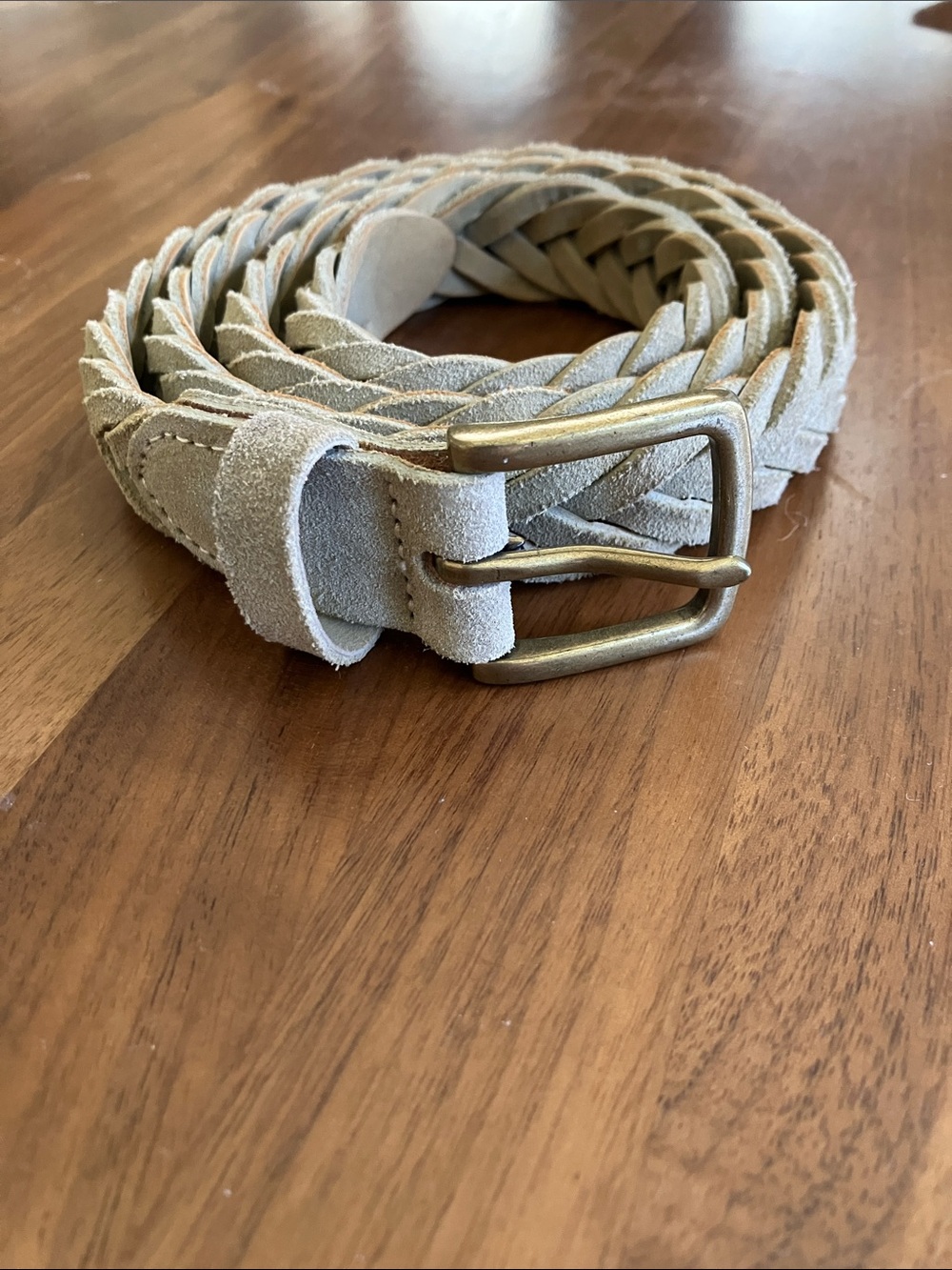 J. Crew Braided Suede Leather Belt